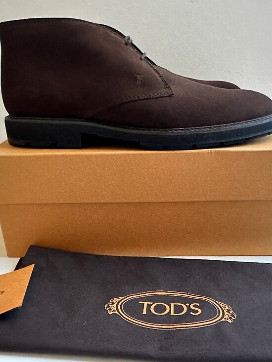 Tod\'s Suede Desert Chukka Boots - Brown - Size US14 (UK13) main image 5